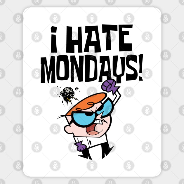 Dexter's Laboratory - I hate Mondays Sticker by KERZILLA